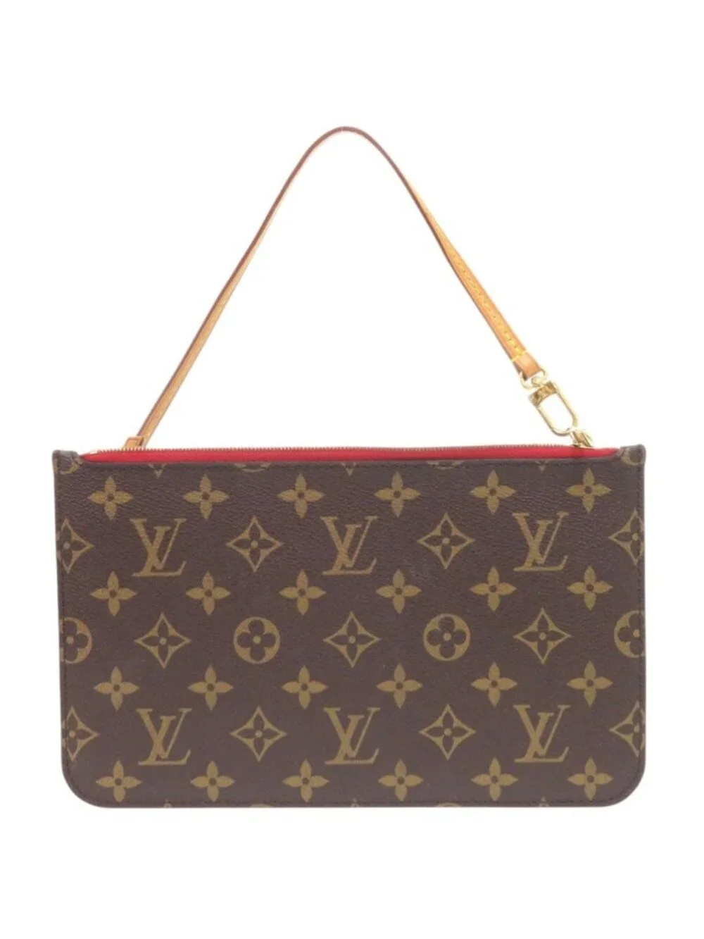 Louis Vuitton Neverfull Pouch MM Monogram Cerise